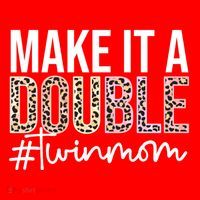 Make It A Double Twin Mom Of Twins Twin Mother Cool Gift Santa Hat thumb 1