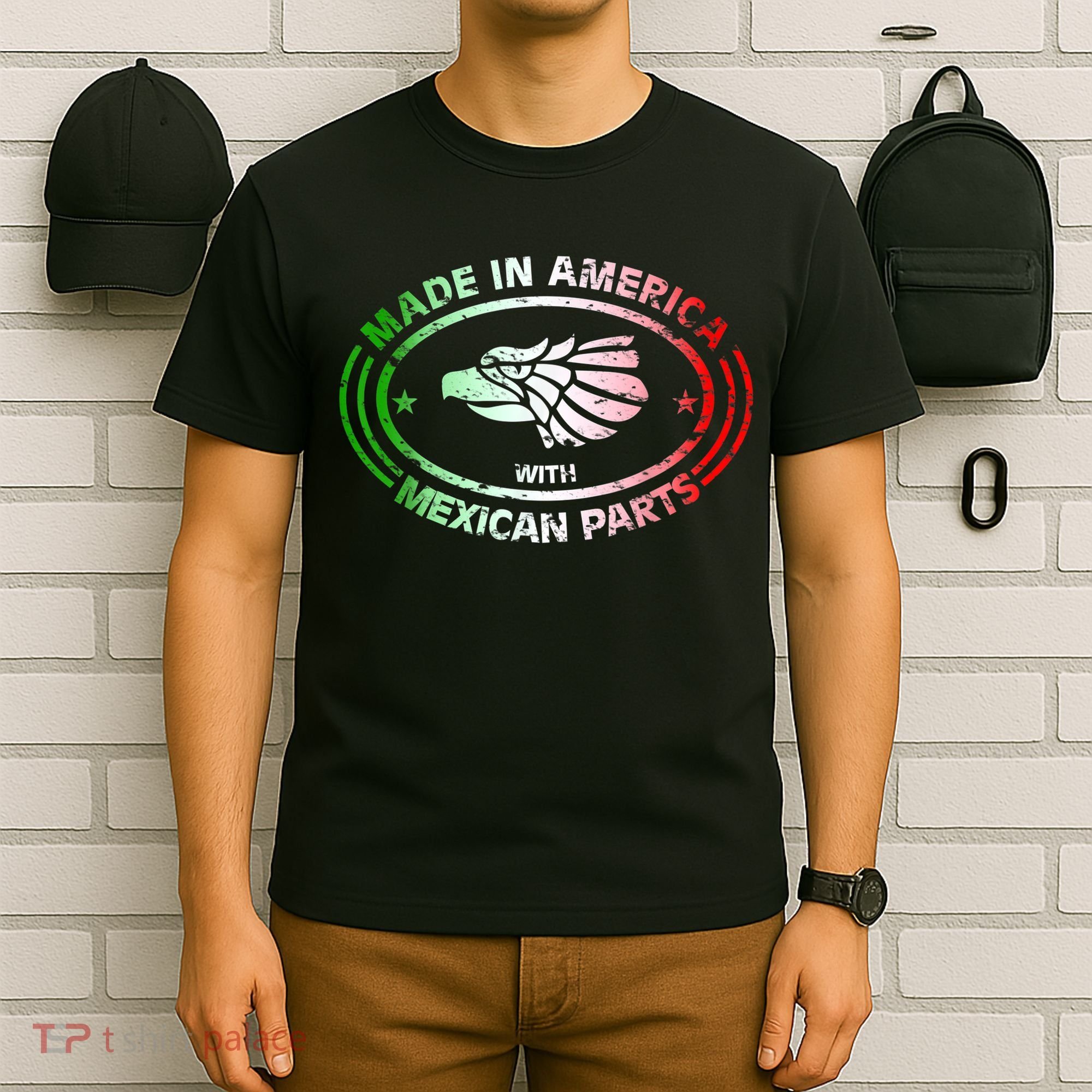 Made In America With Mexican Parts, American Pride Shirt T-Shirt