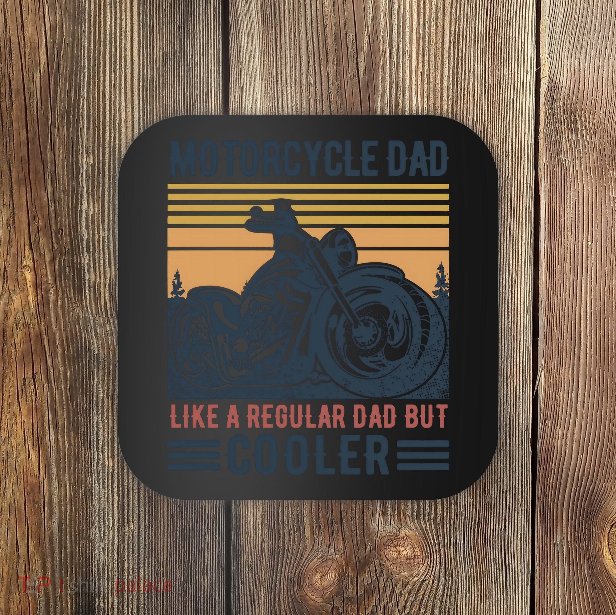 Men Im A Biker Dad Funny Motorcycle Rider Dad Fathers Day Gift Coaster