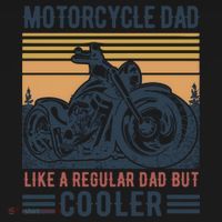 Men Im A Biker Dad Funny Motorcycle Rider Dad Fathers Day Gift Coaster thumb 2