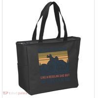 Men Im A Biker Dad Funny Motorcycle Rider Dad Fathers Day Gift Tote Bag thumb 2