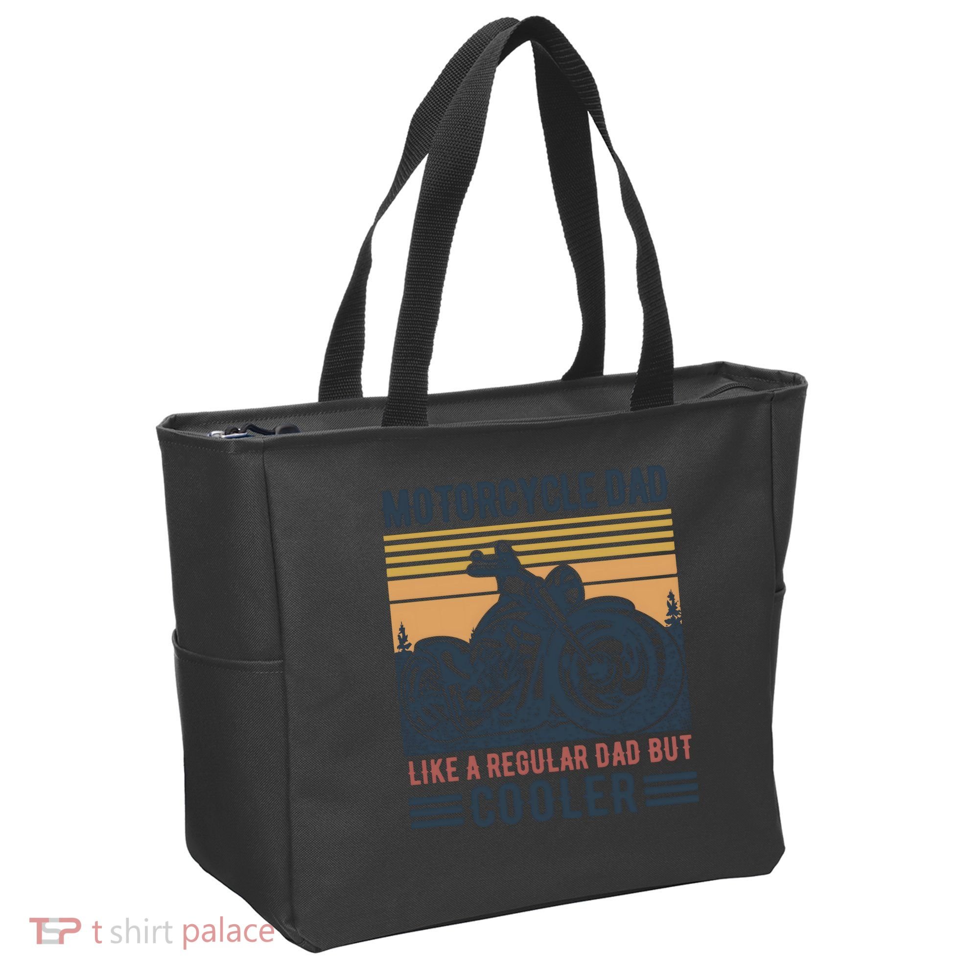 Men Im A Biker Dad Funny Motorcycle Rider Dad Fathers Day Gift Tote Bag