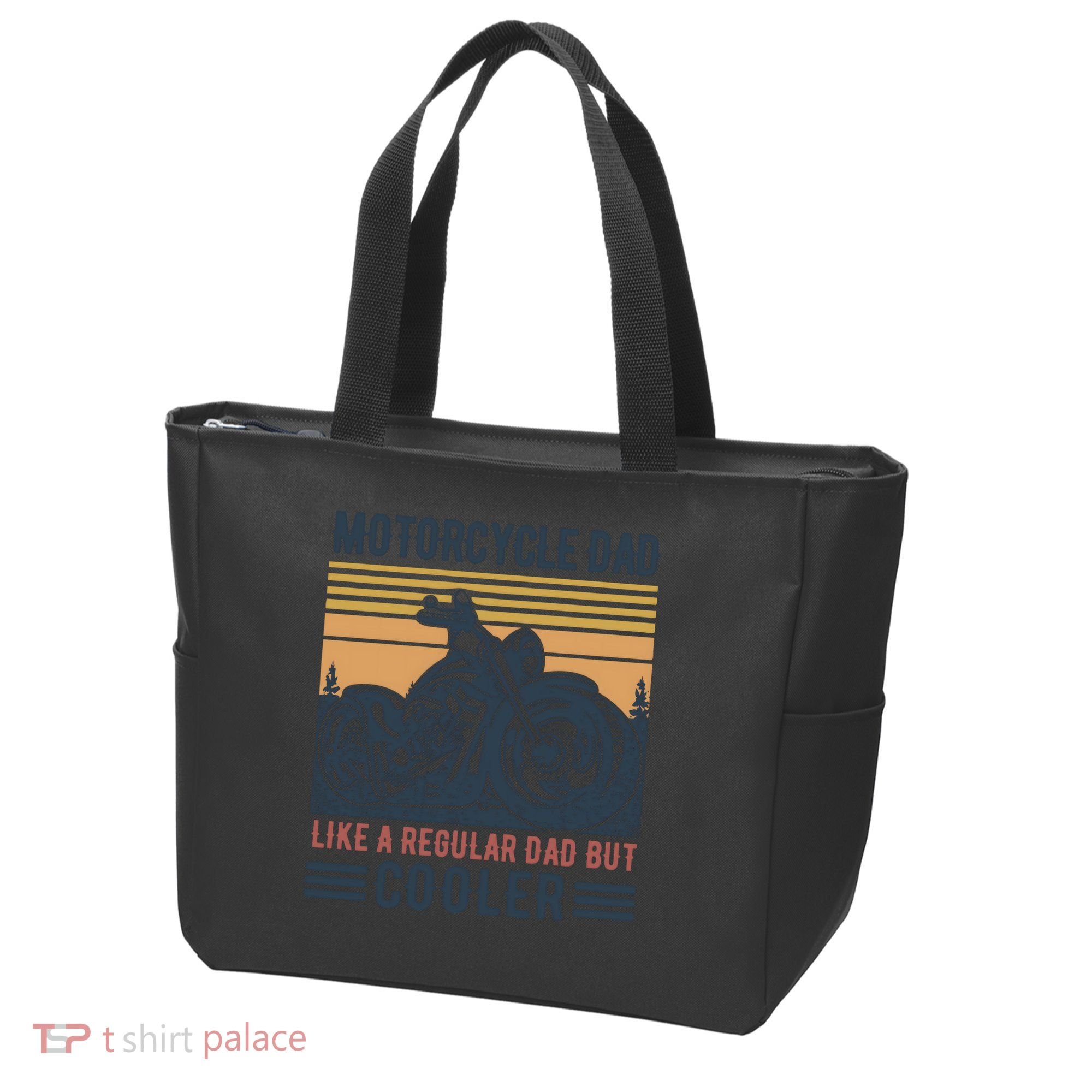 Men Im A Biker Dad Funny Motorcycle Rider Dad Fathers Day Gift Tote Bag