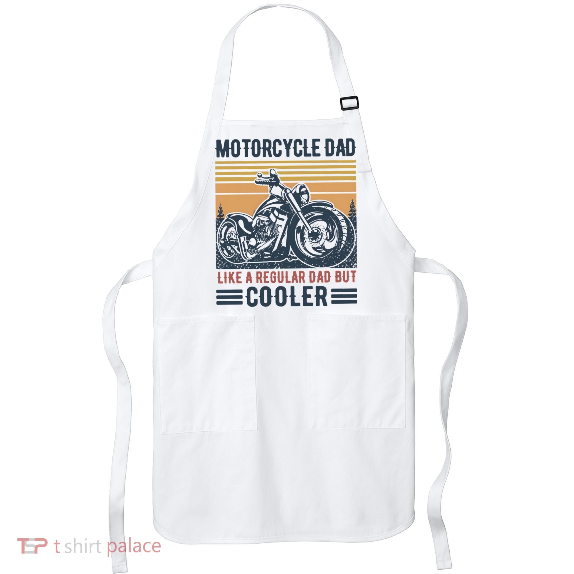 Men Im A Biker Dad Funny Motorcycle Rider Dad Fathers Day Gift Apron