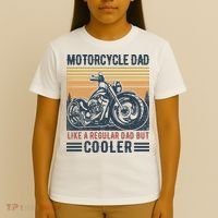 Men Im A Biker Dad Funny Motorcycle Rider Dad Fathers Day Gift T-Shirt thumb 4