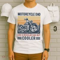 Men Im A Biker Dad Funny Motorcycle Rider Dad Fathers Day Gift T-Shirt thumb 6