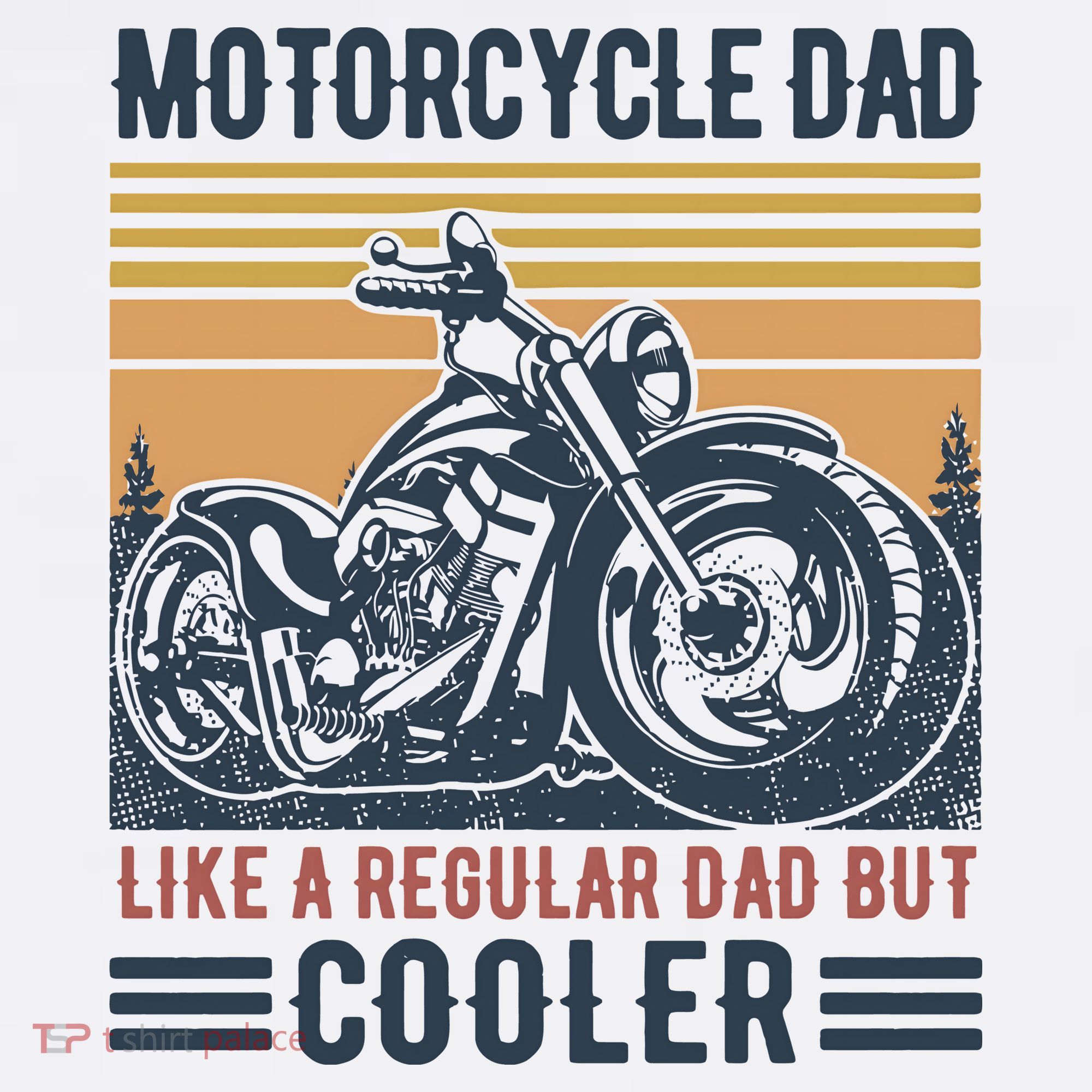 Men Im A Biker Dad Funny Motorcycle Rider Dad Fathers Day Gift T-Shirt