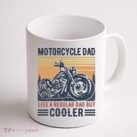 Men Im A Biker Dad Funny Motorcycle Rider Dad Fathers Day Gift Coffee Mug thumb 1