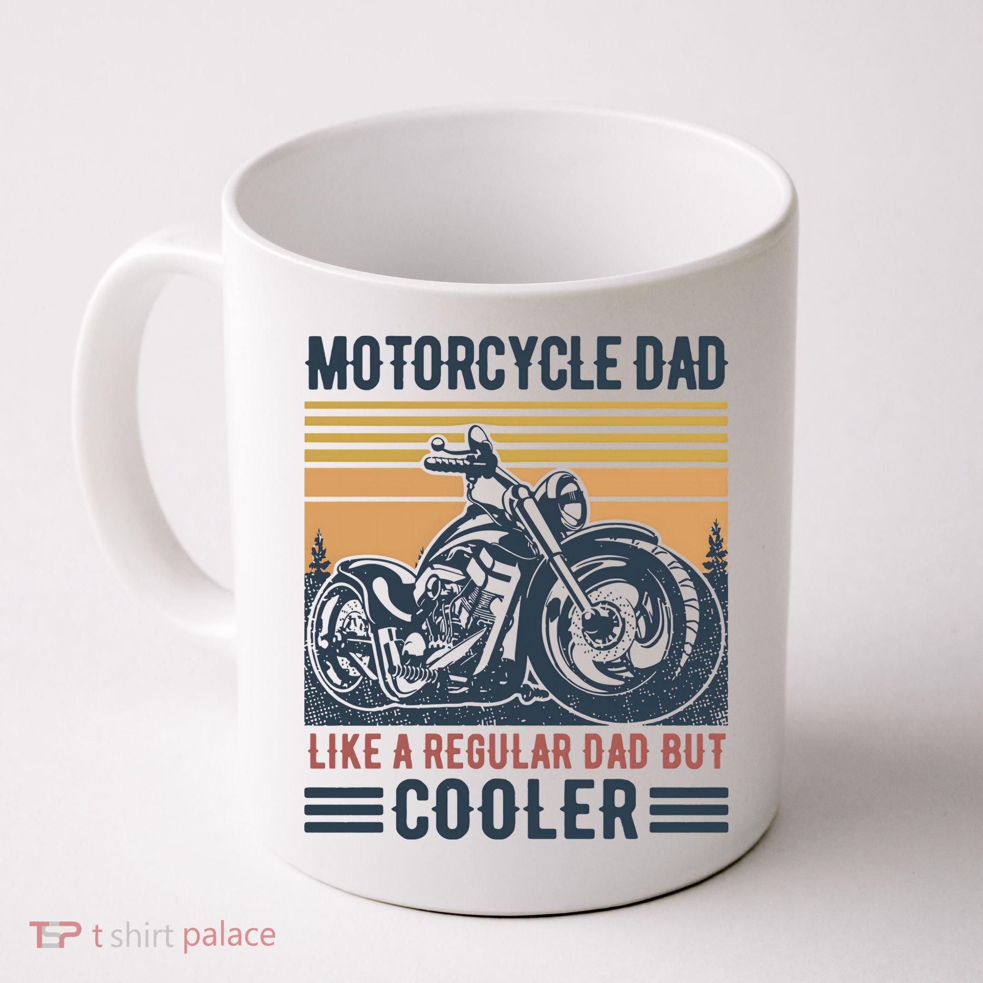 Men Im A Biker Dad Funny Motorcycle Rider Dad Fathers Day Gift Coffee Mug