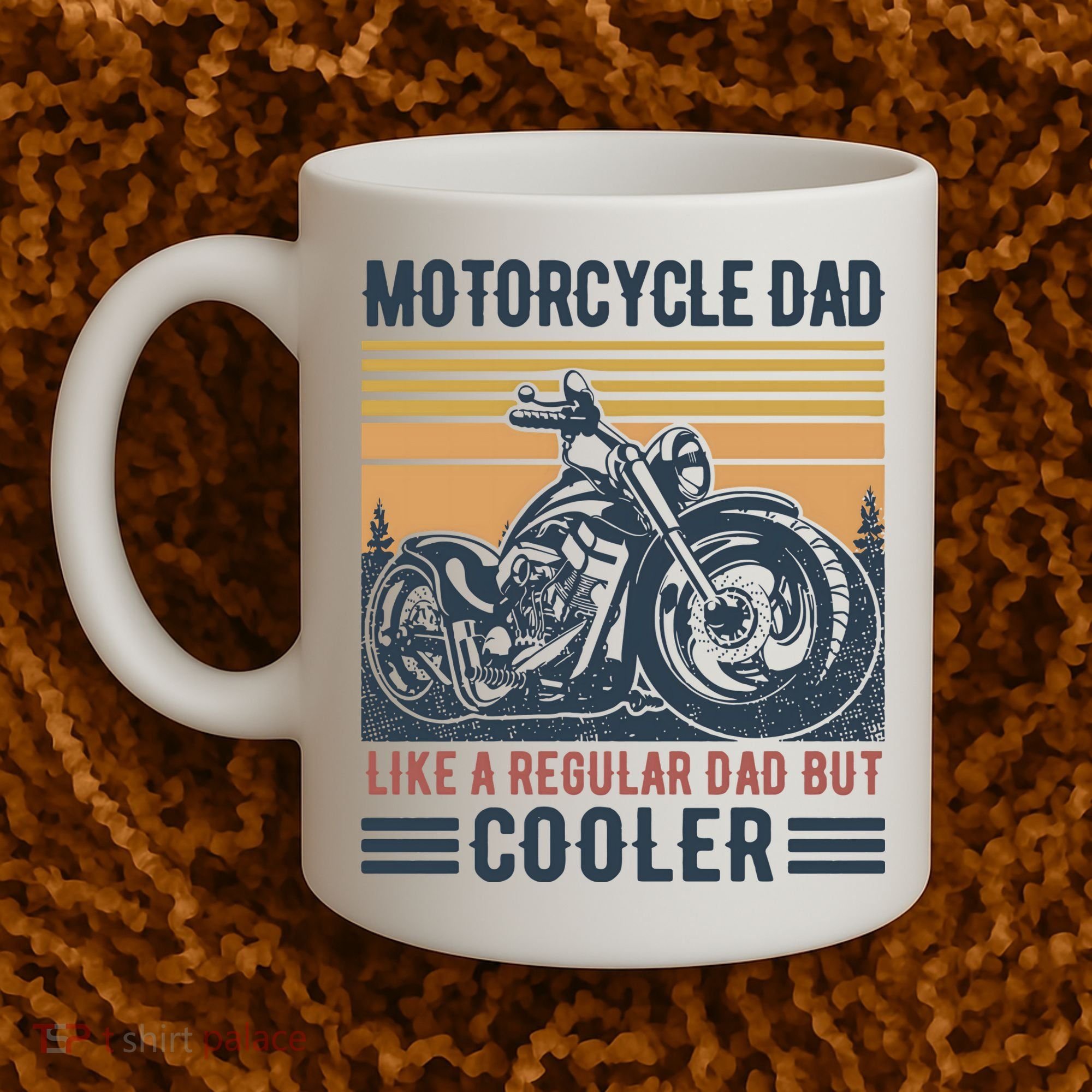 Men Im A Biker Dad Funny Motorcycle Rider Dad Fathers Day Gift Coffee Mug