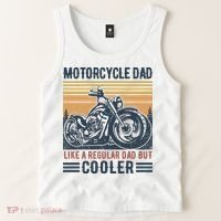 Men Im A Biker Dad Funny Motorcycle Rider Dad Fathers Day Gift Tank Top thumb 2