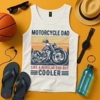 Men Im A Biker Dad Funny Motorcycle Rider Dad Fathers Day Gift Tank Top thumb 4
