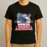 Made In America USA Flag Eagle 4th Of July Patriot T-Shirt thumb 3