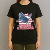 Made In America USA Flag Eagle 4th Of July Patriot T-Shirt thumb 4