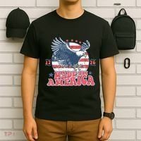 Made In America USA Flag Eagle 4th Of July Patriot T-Shirt thumb 6