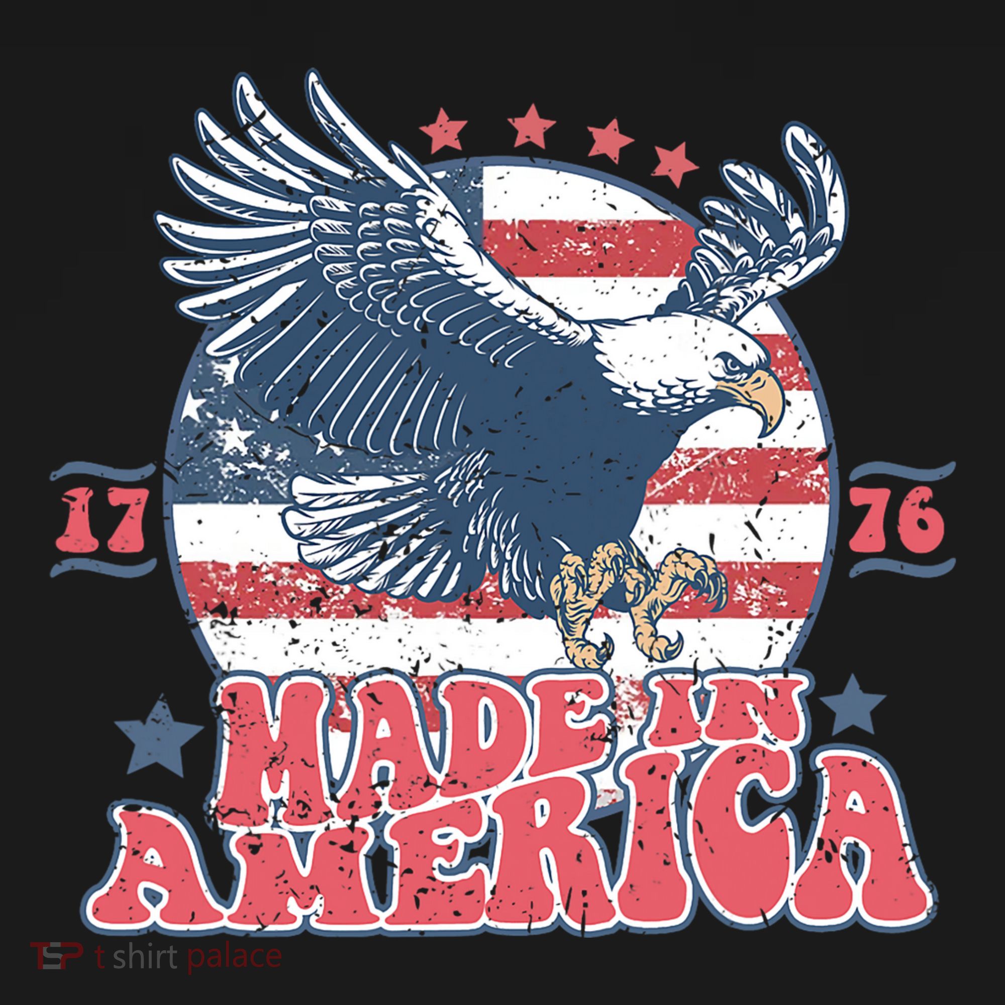 Made In America USA Flag Eagle 4th Of July Patriot Women's Hoodie