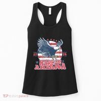 Made In America USA Flag Eagle 4th Of July Patriot Women's Tank Top thumb 0