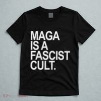 Maga Is A Fascist Cult Stand Against Fascism T-Shirt thumb 5