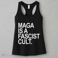 Maga Is A Fascist Cult Stand Against Fascism Women's Tank Top thumb 3