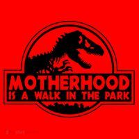 Motherhood Is A Walk In The Park Santa Hat thumb 1