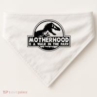 Motherhood Is A Walk In The Park USA-Made Doggie Bandana thumb 0