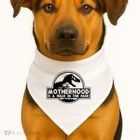 Motherhood Is A Walk In The Park USA-Made Doggie Bandana thumb 1