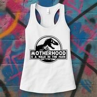 Motherhood Is A Walk In The Park Women's Tank Top thumb 3