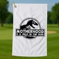 Motherhood Is A Walk In The Park Golf Towel thumb 1
