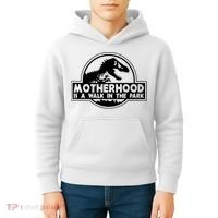 Motherhood Is A Walk In The Park Kids Hoodie thumb 4