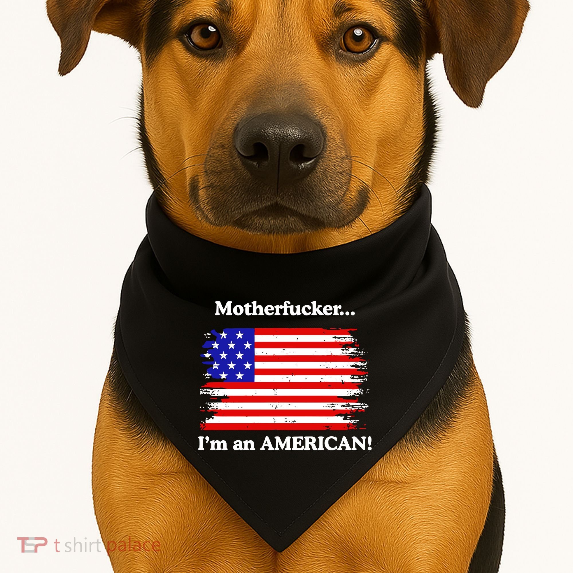 Motherfcker IM An American USA-Made Doggie Bandana