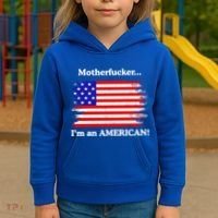 Motherfcker IM An American Kids Hoodie thumb 3