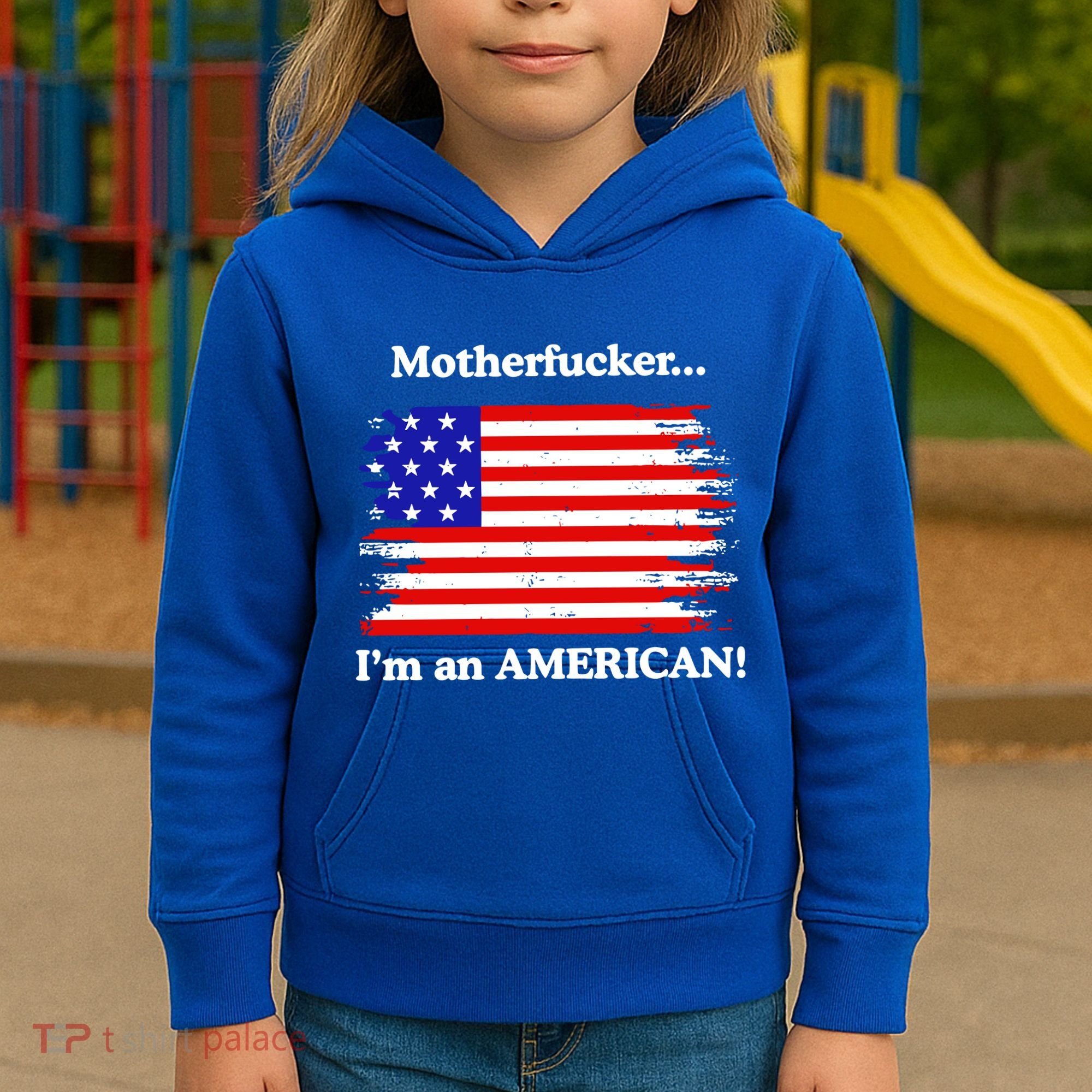 Motherfcker IM An American Kids Hoodie