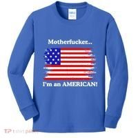 Motherfcker IM An American Kids Long Sleeve Shirt thumb 0