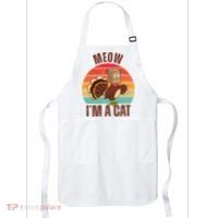 Meow IM A Cat Thanksgiving Turkey Funny Apron thumb 0