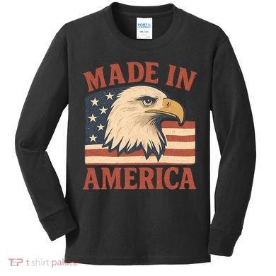 Made in America Kids Long Sleeve Shirt