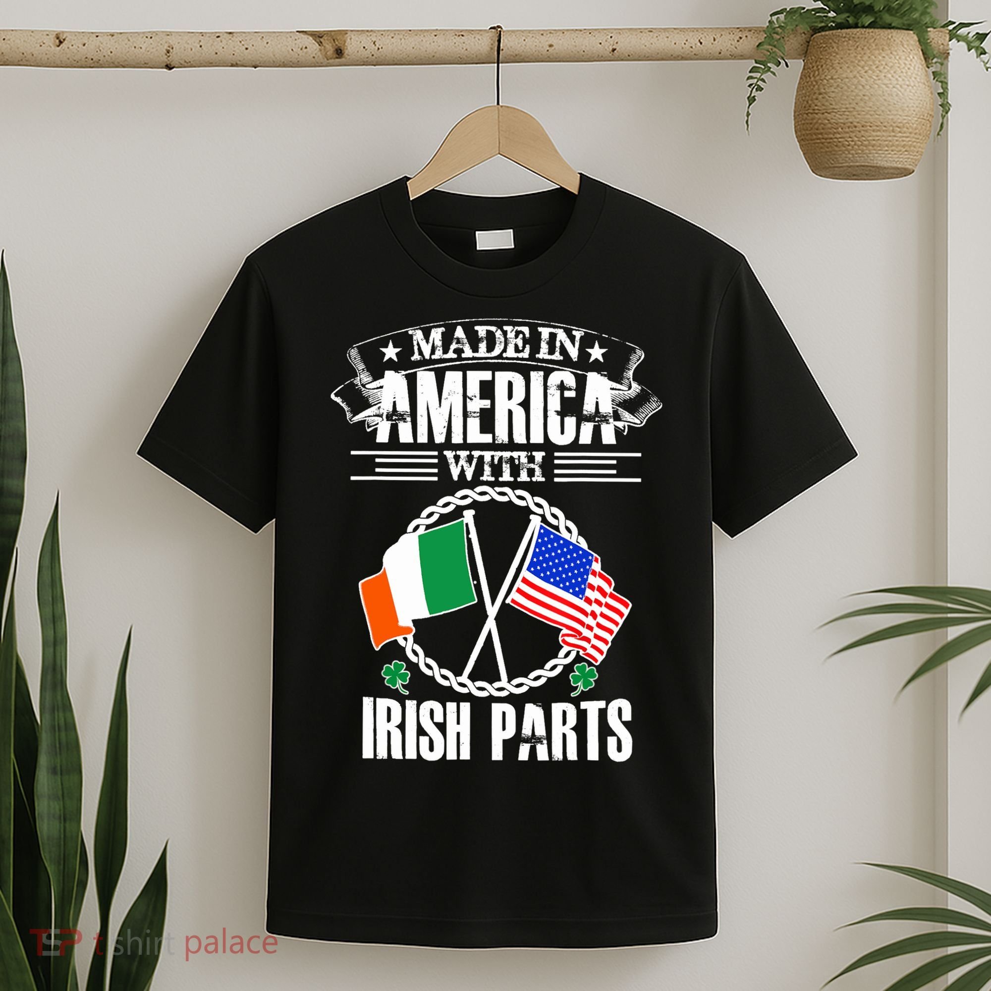 Made in America with Irish Parts Irish Heritage T-Shirt