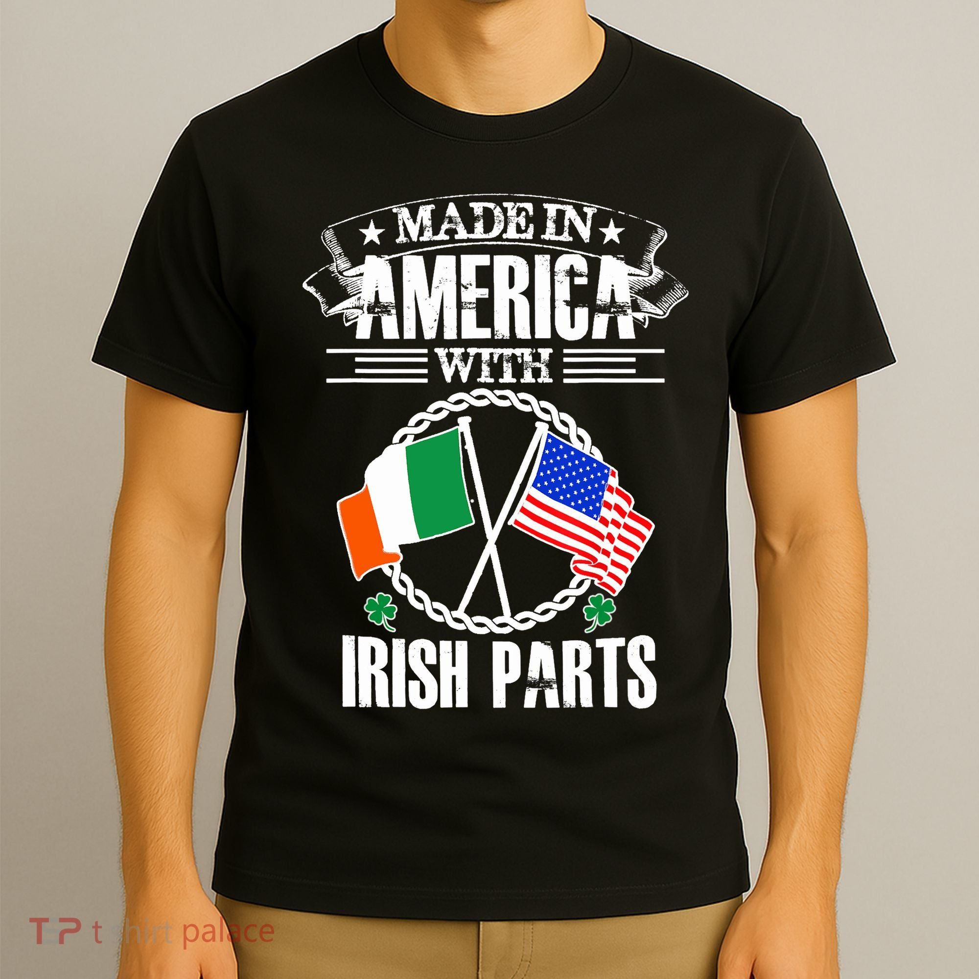 Made in America with Irish Parts Irish Heritage T-Shirt