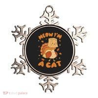 Meow I'm A Cat Funny Turkey Thanksgiving Ornament thumb 0