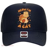 Meow I'm A Cat Funny Turkey Thanksgiving Hat thumb 0