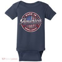 Made In America USA Flag Original Quality Baby Bodysuit thumb 0