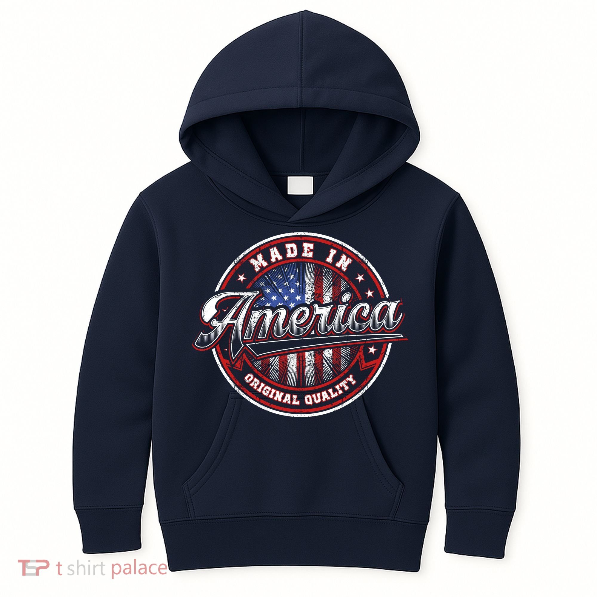 Made In America USA Flag Original Quality Kids Hoodie