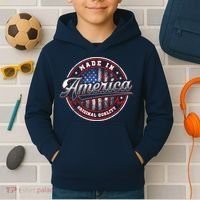 Made In America USA Flag Original Quality Kids Hoodie thumb 2
