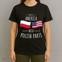 Made In America With Polish Parts Polish American T-Shirt thumb 4