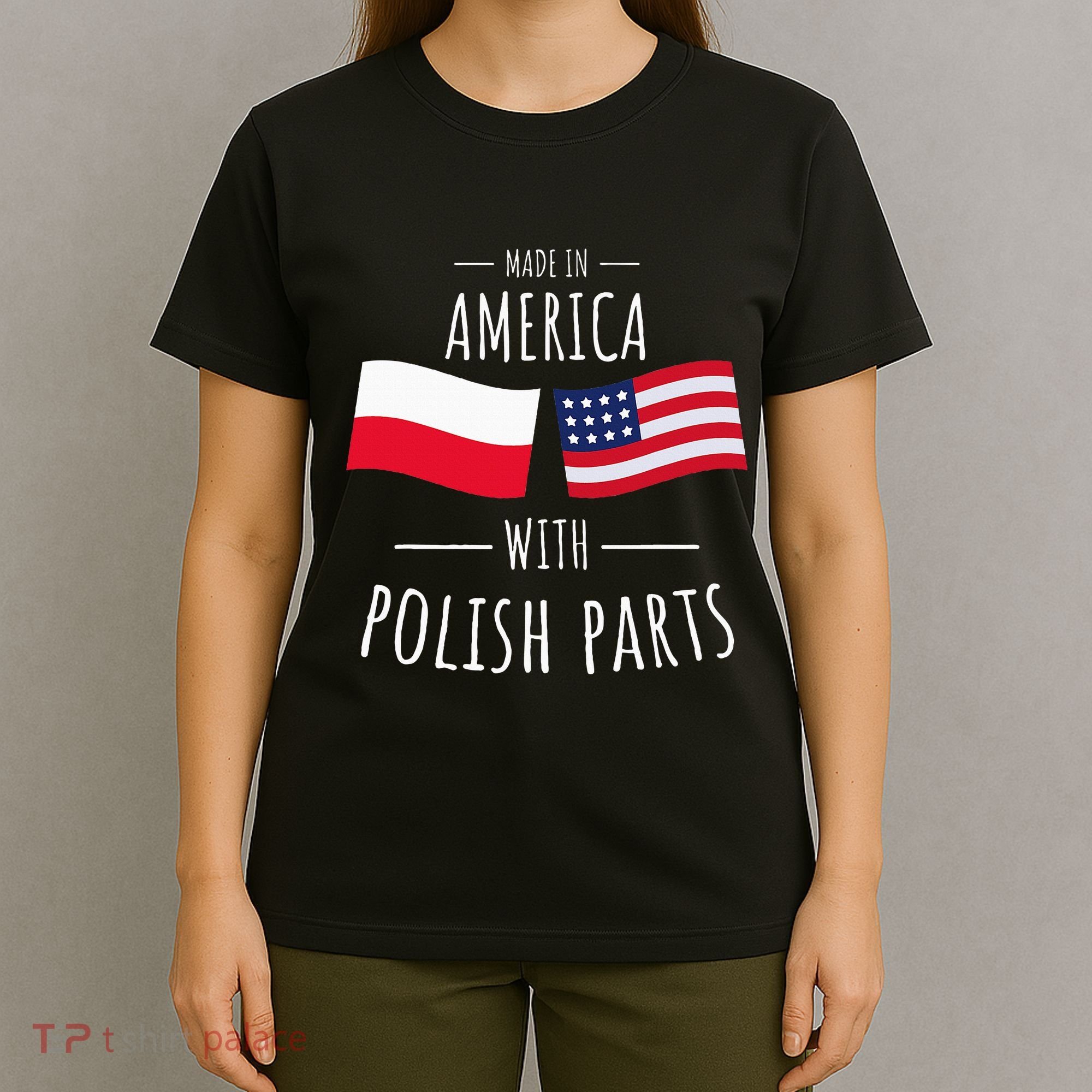 Made In America With Polish Parts Polish American T-Shirt