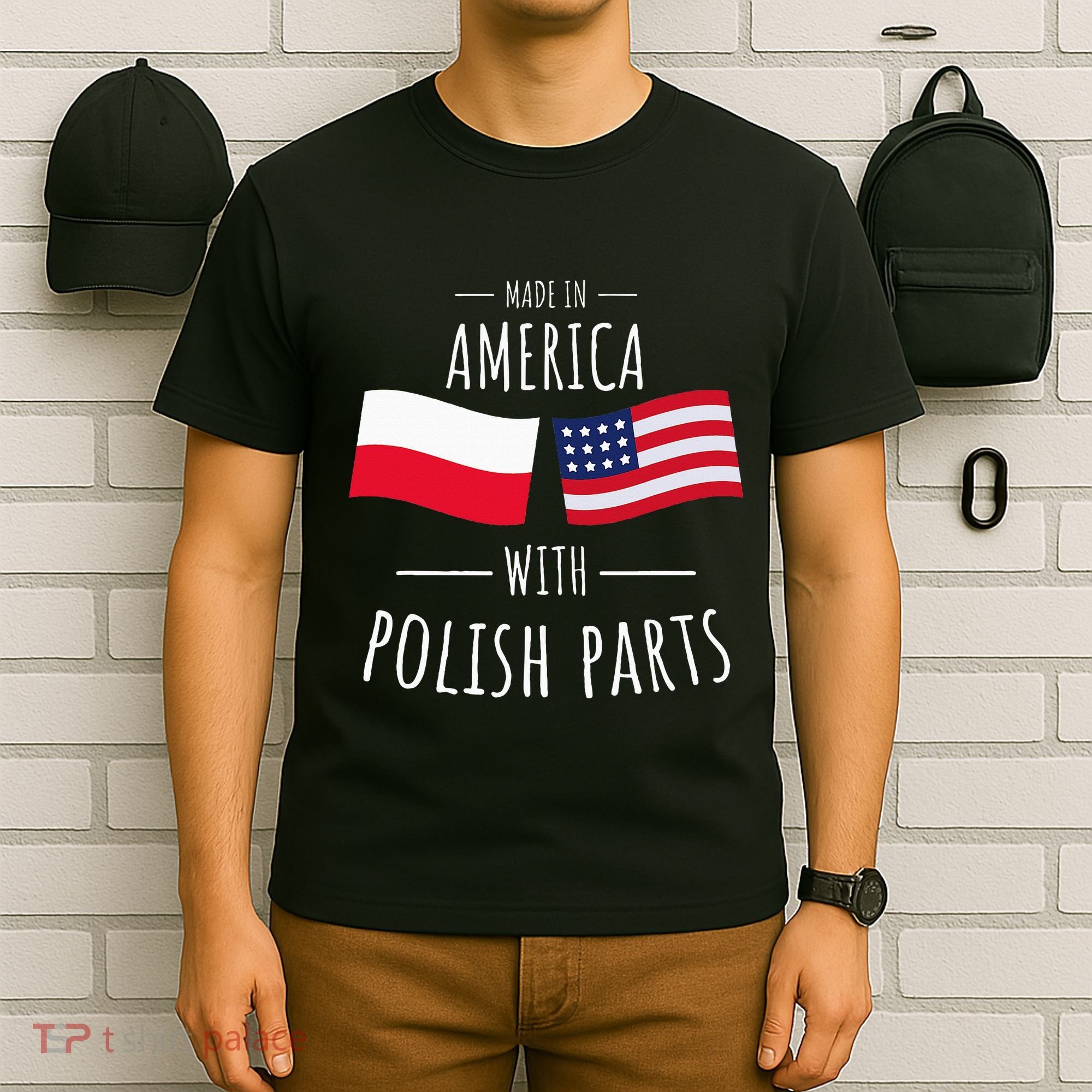 Made In America With Polish Parts Polish American T-Shirt