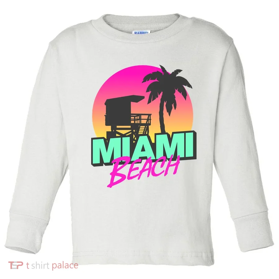 Miami Beach Toddler Long Sleeve