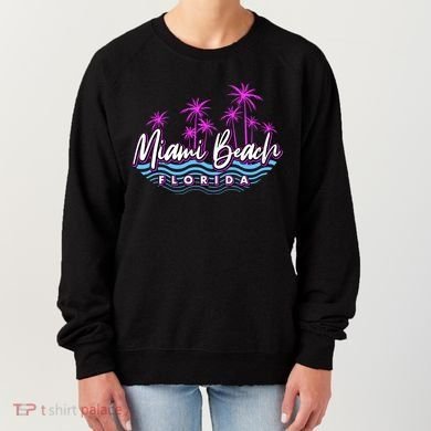 Miami Beach Florida Neon Women's Sweatshirt