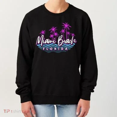 Miami Beach Florida Neon Women's Sweatshirt