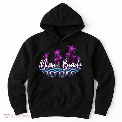 Miami Beach Florida Neon Hoodie
