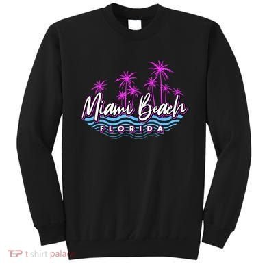 Miami Beach Florida Neon Sweatshirt